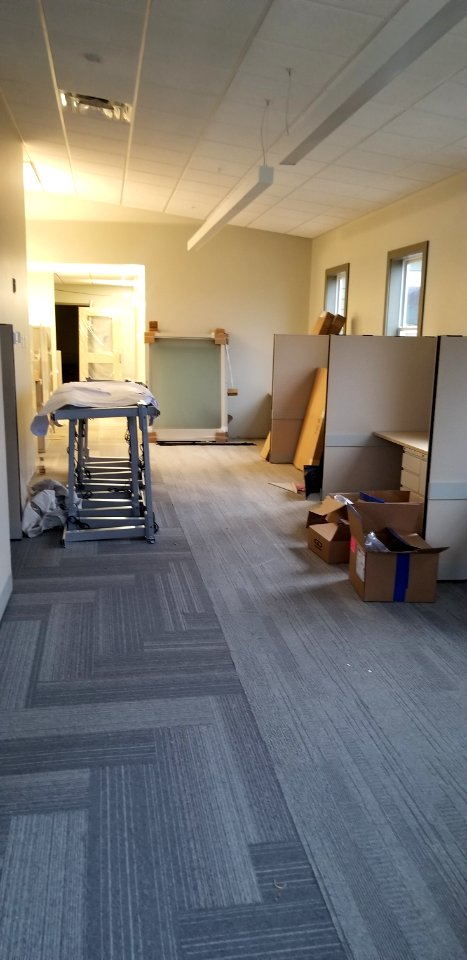 Canaan Valley National Wildlife Refuge  Office furniture in open office south view