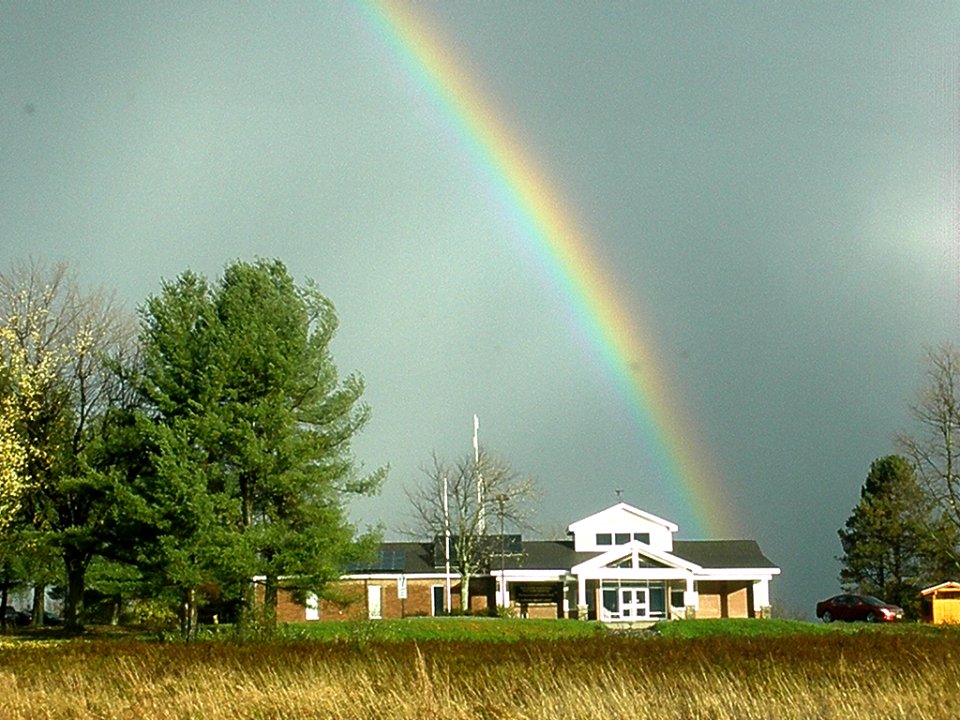 Rainbow over Iroquois NWR headquarters