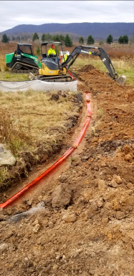 Canaan Valley National Wildlife Refuge - Electrical line from wetland treatment plant installed