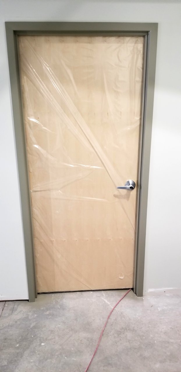 Canaan Valley National Wildlife Refuge Door installed with hardware color