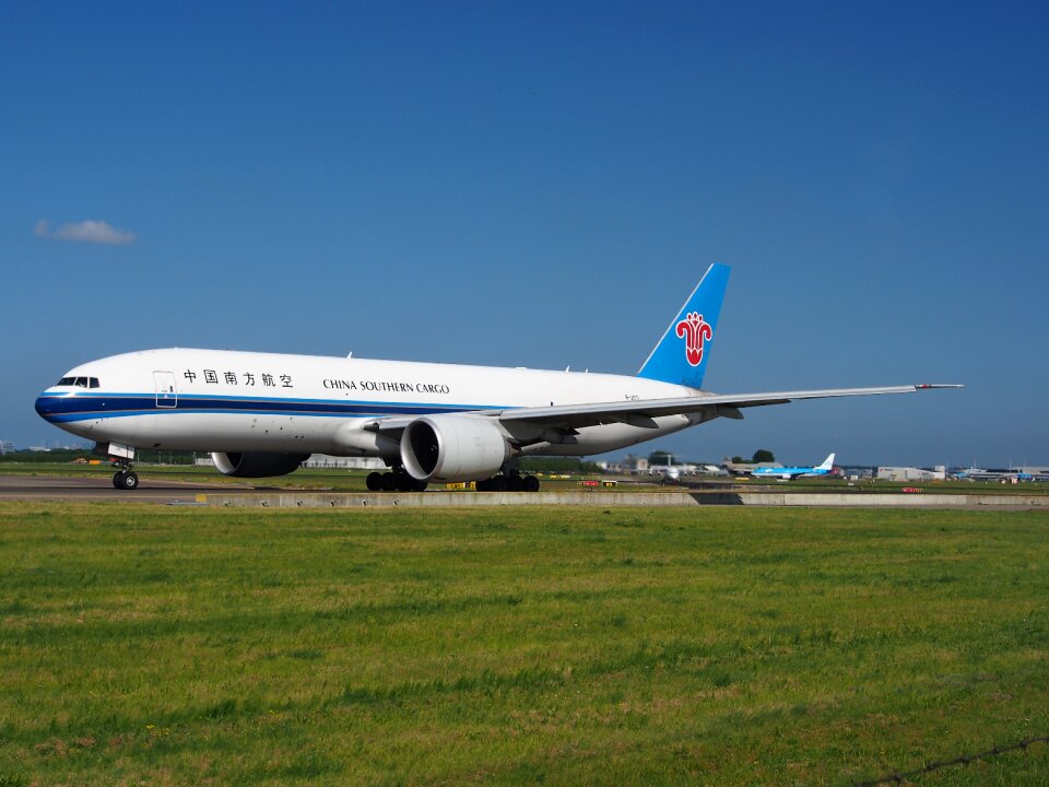Airplane taxiing airport