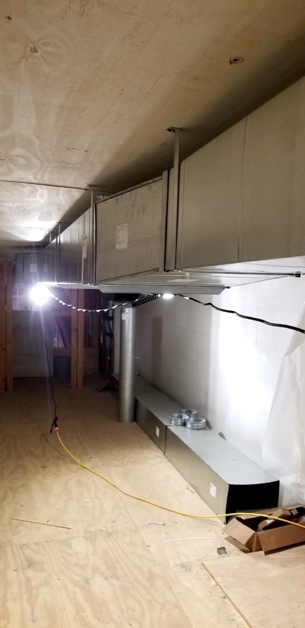 Canaan Valley National Wildlife Refuge HVAC Ductwork in mezzanine area