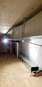 Canaan Valley National Wildlife Refuge HVAC Ductwork in mezzanine area
