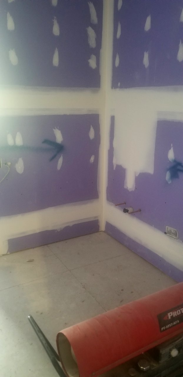 Canaan Valley National Wildlife Refuge Drywall mudded and taped in restrooms