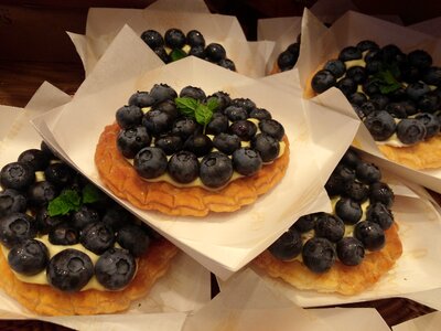 Fruit dessert cake photo