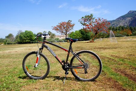 Bicycle landscape sicily photo