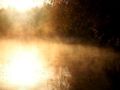 October morning mist