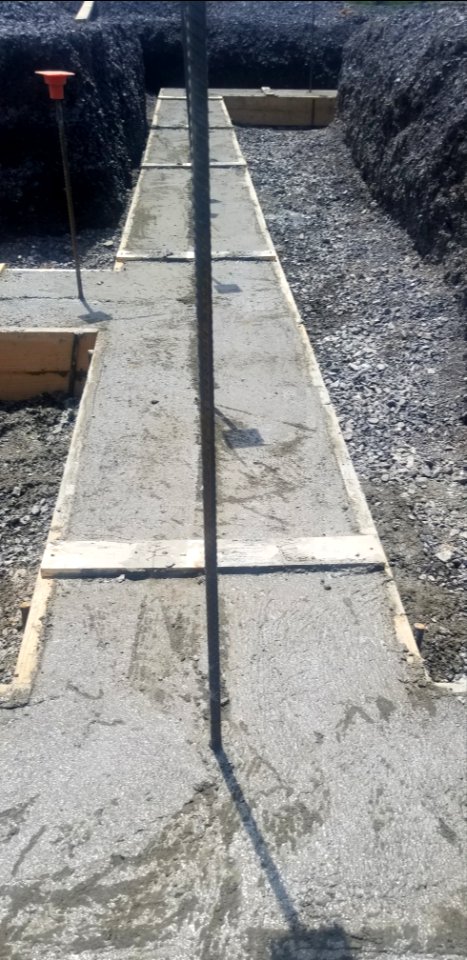 CVNWR After pour and removal of support framing