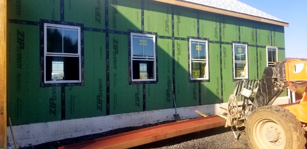 Canaan Valley NWR  Window installation on north end of open offices