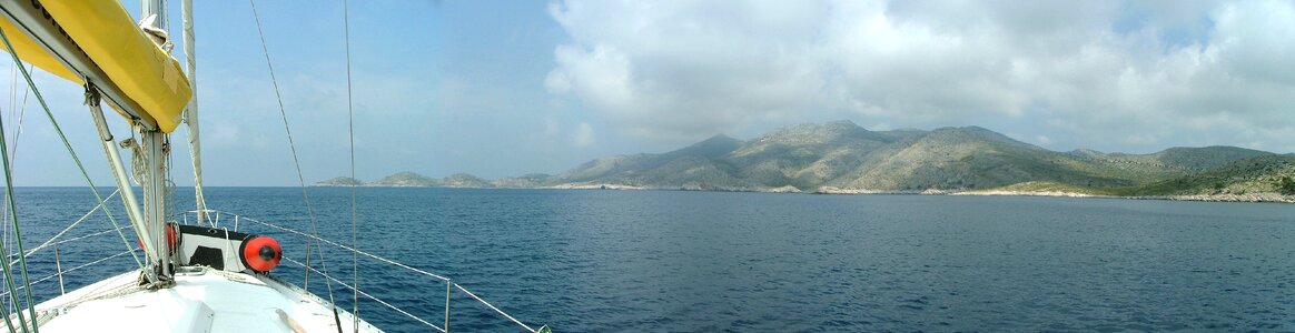 Sea jadran sailing boat