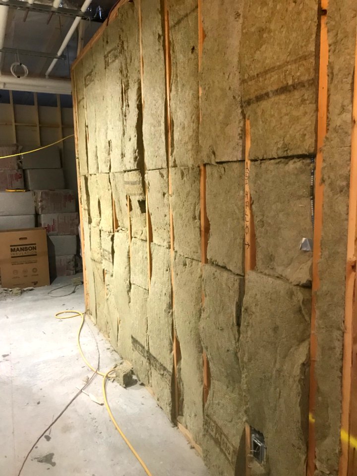 Canaan Valley National Wildlife Refuge Insulation in interior walls in hallway