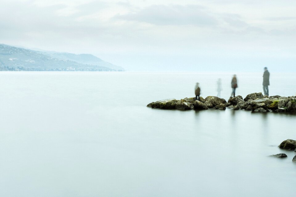 Walking motion long exposure