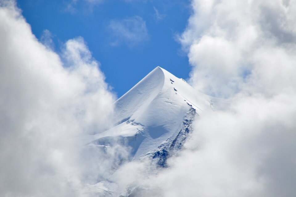 Snow great mountains