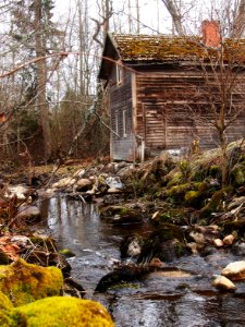 Early spring, old sauna