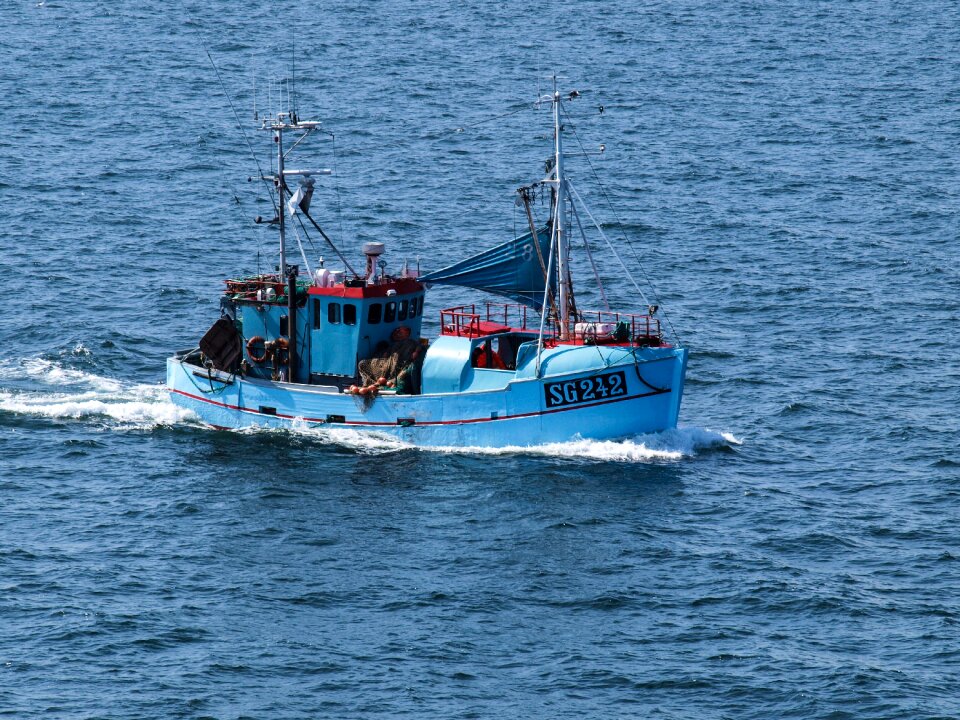 Fishing fisherman baltic sea photo