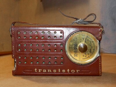 Transistor radio old photo