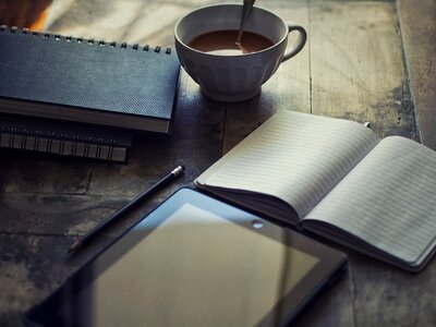 Blog workplace notebook