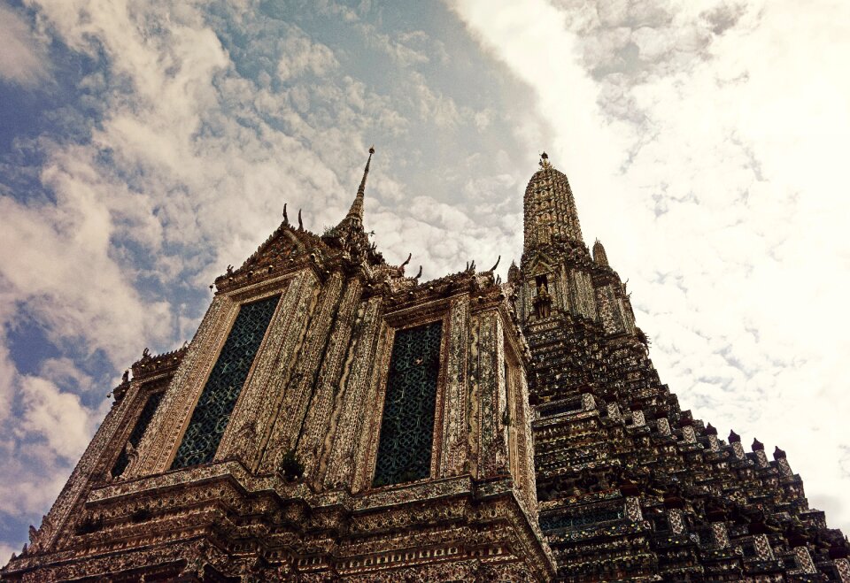 Looking up khmer temple