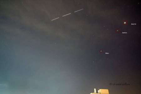 ISS flies by Vizag with three planets in background23 april 2020