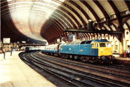 47623 Vulcan at York with a Liverpool to Scarborough service in August 1986.