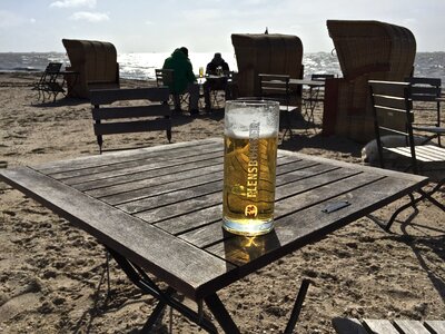 Föhr beach wadden sea photo