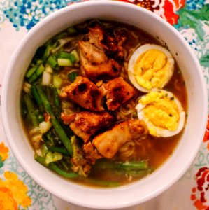 homemade chicken ramen photo