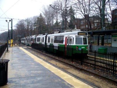 MBTA Green Line 3-Car Train, March 16, 2011 photo