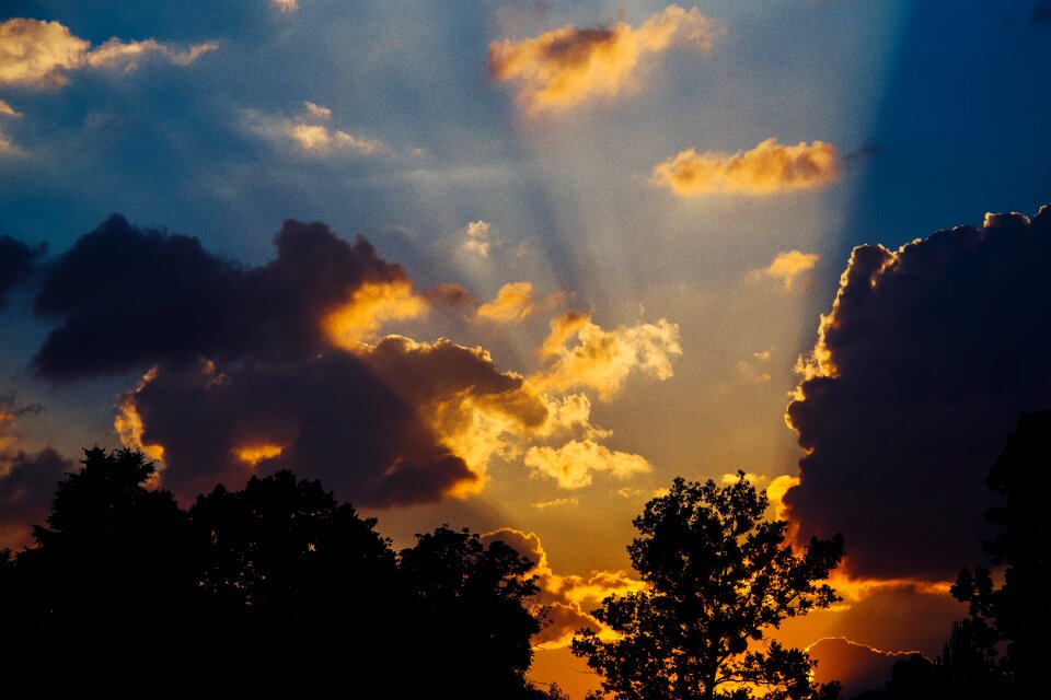 Clouds sky silhouette photo