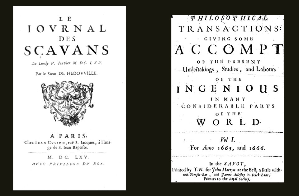 1665 primeras revistas científicas