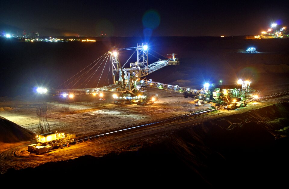 Industry brown coal mining garzweiler ii