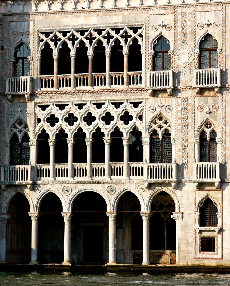 Venice Grand Canal building facade