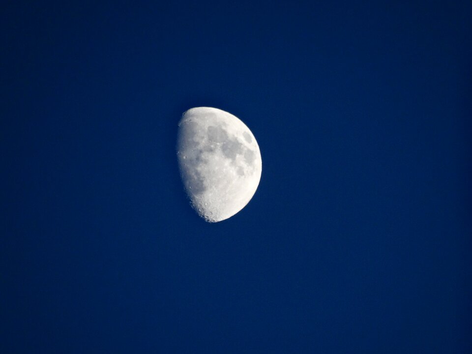 Moon satellite view