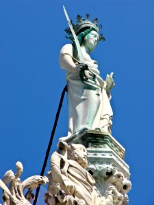 Venice Basilica St. Marco rooftop sculpture photo