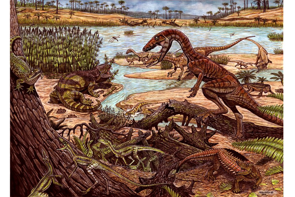 Recomposição cenário do triássico by Maurílio Oliveira
