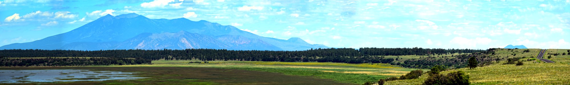 Mormon Lake and San Francisco Peaks Panorama