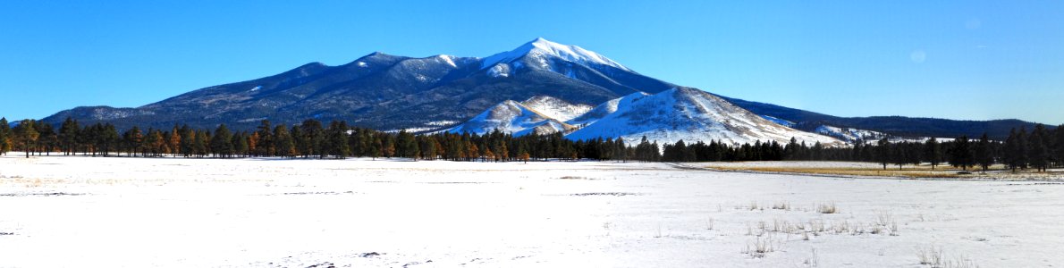 Pano of San Francisco Peaks photo