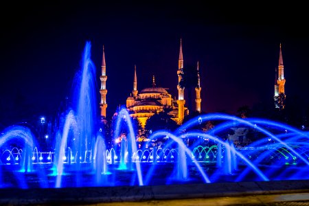 Fountain in heart of the Istanbul historic center photo