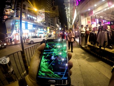 Ingress in the streets of HK photo
