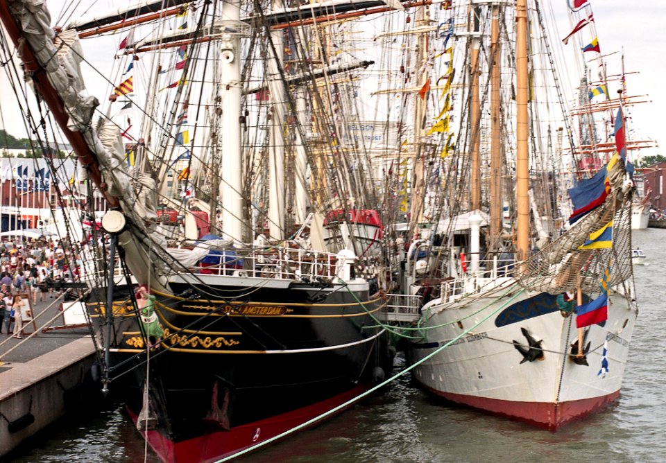 Stad Amsterdam and another tall ships