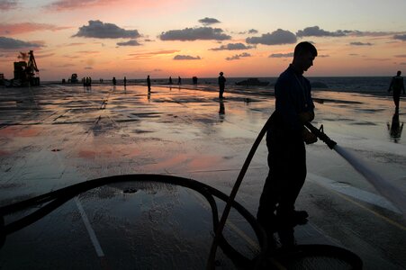 Military hose wash
