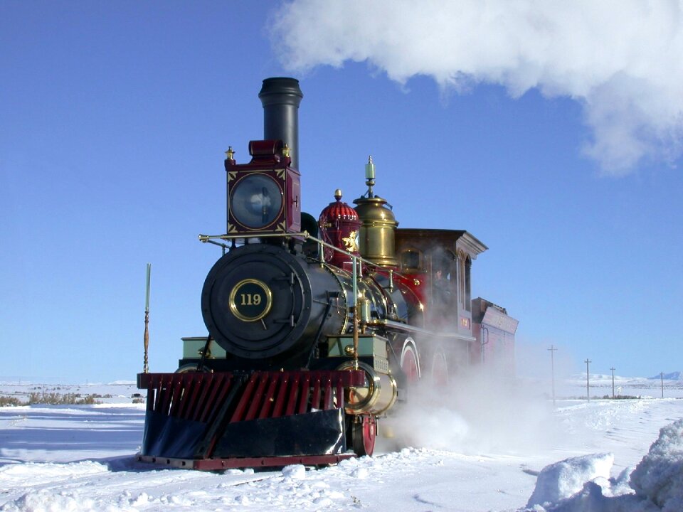 Railway railroad train