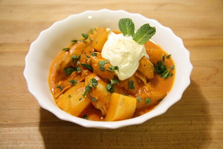 Tomato cream potato