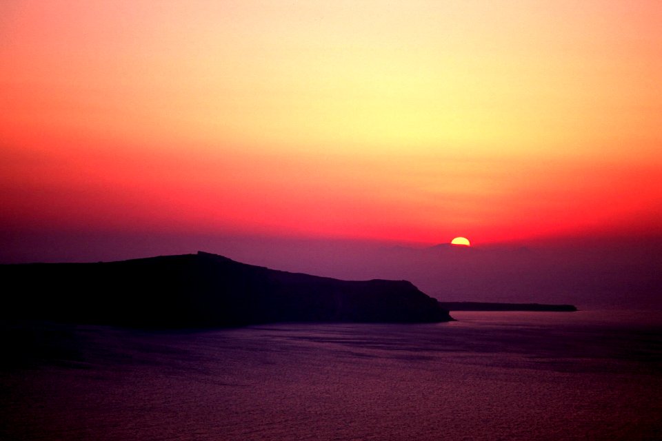 Sunset and islands