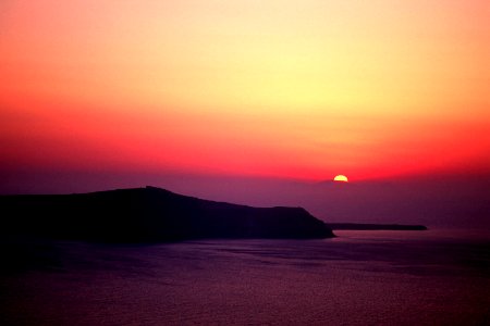 Sunset and islands photo