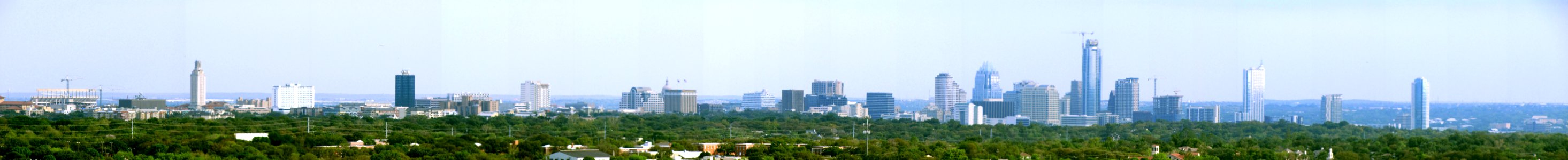 Downtown Panoramic from Mt Bonnell