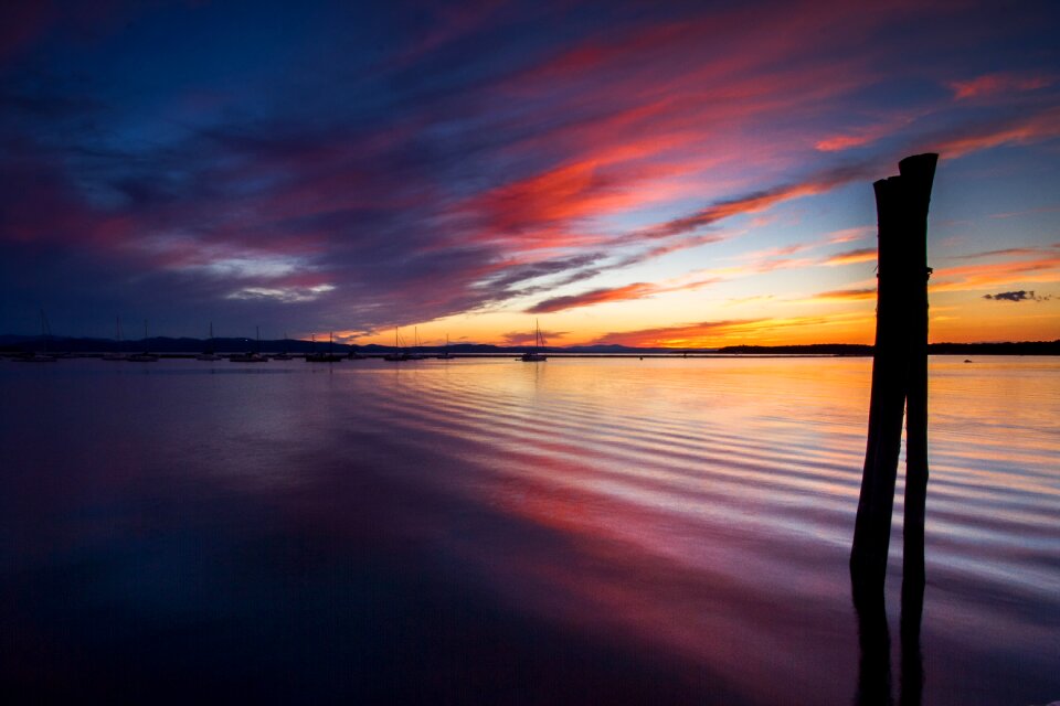 Sky water lakes photo