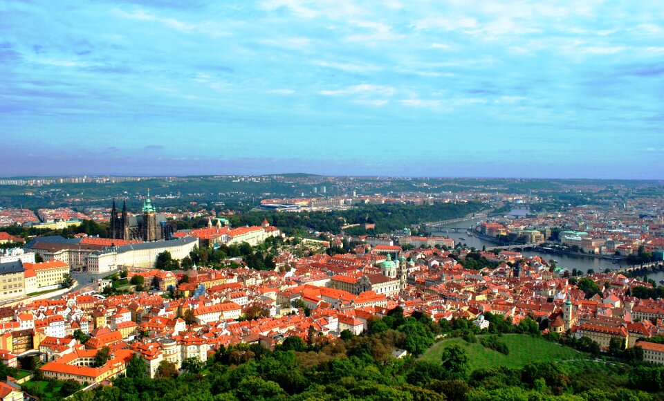 Vltava panorama city