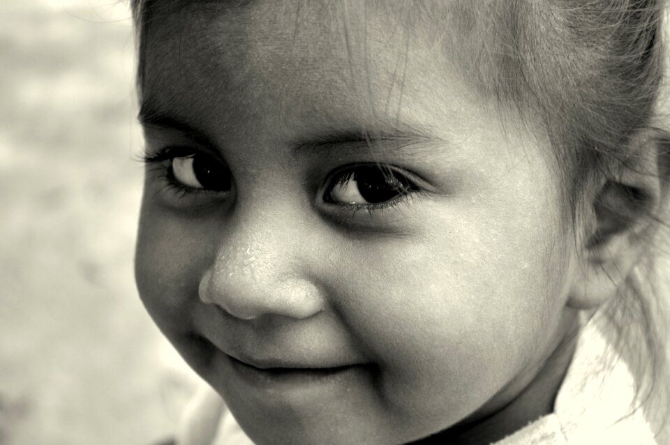 Look portrait happy children