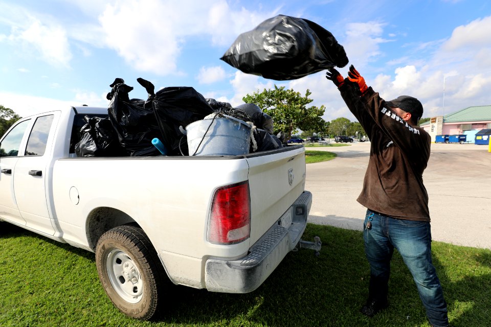 NPSPhoto M.Collier 2019 CS BeachClean WeighingTrash (13)