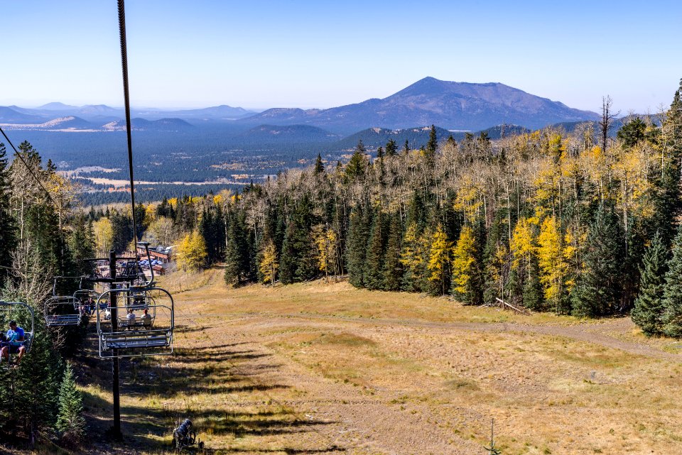 Fall color scenic skyride at the Arizona Snowbowl